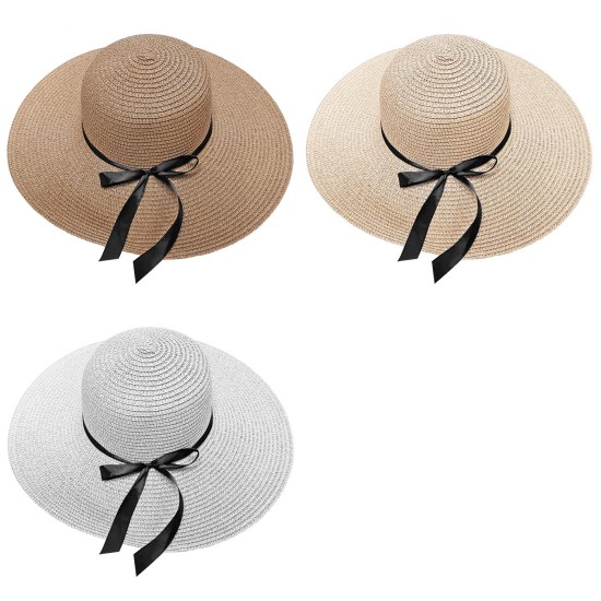 Καπέλο Ψαθόχαρτο με Φιόγκο Γυναικείο φ42cm Φ42cm SummerTiempo 622419