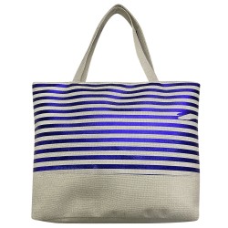 ΤΣΑΝΤΑ ΠΑΡΑΛΙΑΣ ΡΙΓΕ ΜΕΤΑΛΛΙΖΕ 45x34x10cm SUMMERtiempo 622557