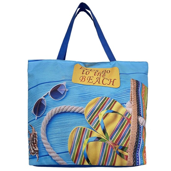 ΤΣΑΝΤΑ ΠΑΡΑΛΙΑΣ ΣΧΕΔΙΟ ΣΑΓΙΟΝΑΡΕΣ 46x35x13cm SUMMERtiempo 622558