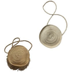 ΤΣΑΝΤΑ ΣΤΡΟΓΓΥΛΗ ΨΑΘΟΧΑΡΤΟ ΚΡΟΣΙΑ Φ24cm SUMMERtiempo 622562