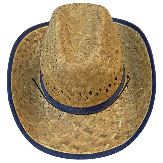 Καπέλο Ψάθινο Τρυπητό με Κορδέλα Ανδρικό 36x35cm SummerTiempo 622577