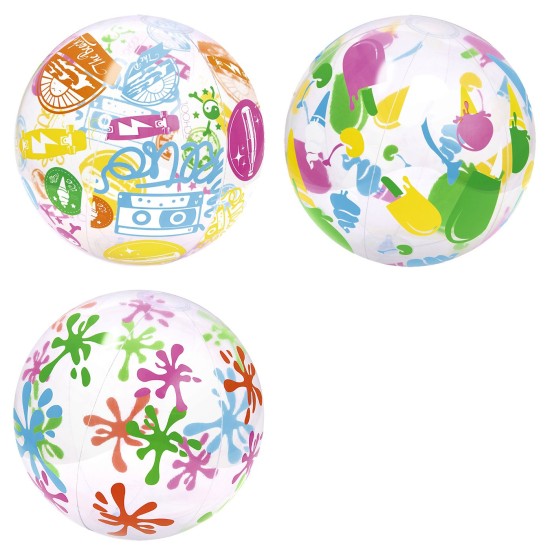 ΦΟΥΣΚΩΤΗ ΜΠΑΛΑ ΘΑΛΑΣΣΗΣ ΔΙΑΦΑΝΗ ΜΕ ΣΧΕΔΙΑ BESTWAY Φ51cm Bestway 31036