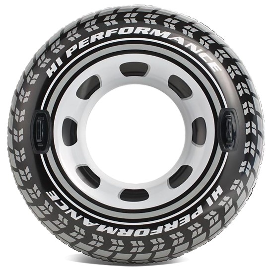 ΦΟΥΣΚΩΤΗ ΡΟΔΑ ΑΣΠΡΟΜΑΥΡΗ ΜΕ ΧΕΡΟΥΛΙΑ INTEX Φ114cm Intex 56268