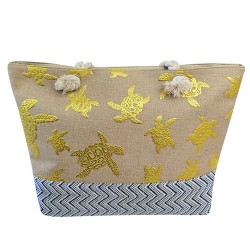 ΤΣΑΝΤΑ ΠΑΡΑΛΙΑΣ ΜΕΓΑΛΗ ΧΕΛΩΝΕΣ 55x34x17cm SUMMERtiempo 622760