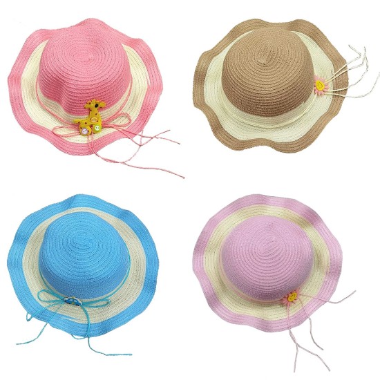 Καπέλο Ψαθόχαρτο Παιδικό με Ήλιο Φ28cm SummerTiempo 622833