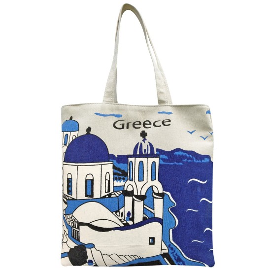 ΤΣΑΝΤΑ ΒΑΜΒΑΚΕΡΗ ΤΟΥΡΙΣΤΙΚΗ GREEK ISLAND 40x40x10cm SUMMERtiempo 622968