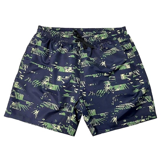 Μαγιό Ανδρικό Polyester Μπλε με Πράσινα Φύλλα  SummerTiempo 622976