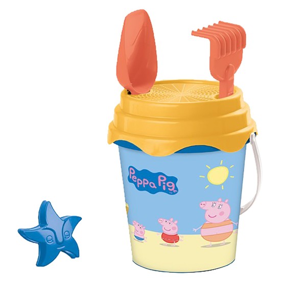 Κουβαδάκι με Αξεσουάρ Peppa σετ 5 τεμ Φ17cm Mondo 28082 Κουβαδάκι με Αξεσουάρ Peppa σετ 5 τεμ Φ17cm Mondo 28082