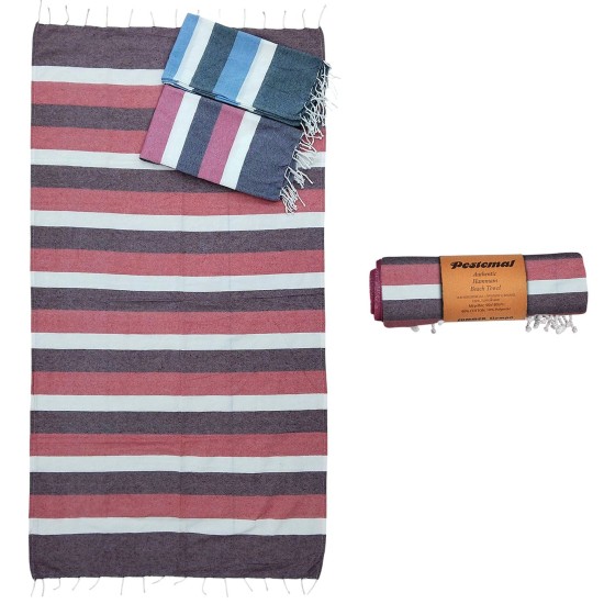 Πετσέτα Θαλάσσης Pestemal Ριγέ ~280g 90x180cm SummerTiempo 623192