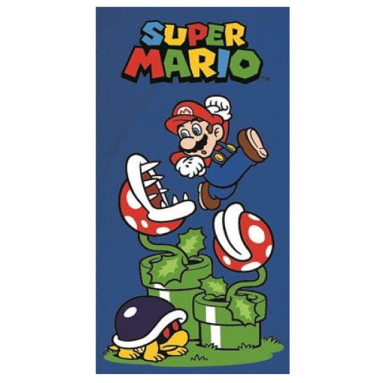 Πετσέτα Θαλάσσης Μικροίνες Super Mario 140x70cm Super Mario MAR36-5167 Πετσέτα Θαλάσσης Μικροίνες Super Mario 140x70cm Super Mario MAR36-5167