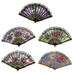 Βεντάλια Δαντέλα Φλοράλ 23cm SummerTiempo 62435