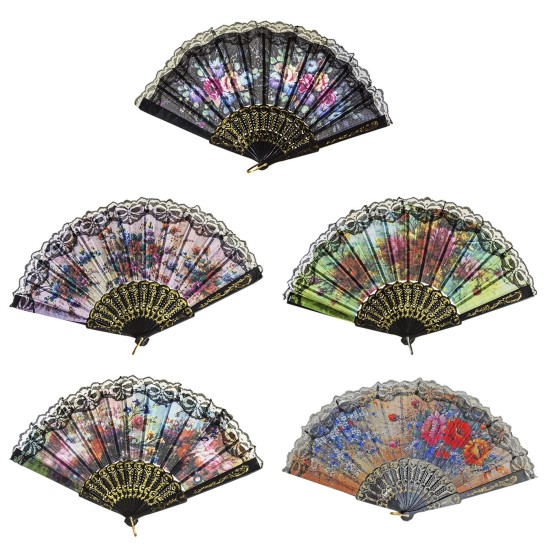 Βεντάλια Δαντέλα Φλοράλ 23cm SummerTiempo 62435 Βεντάλια Δαντέλα Φλοράλ 23cm SummerTiempo 62435