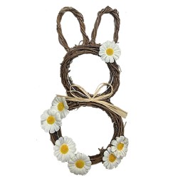 ΣΤΕΦΑΝΙ ΠΛΕΚΤΟ ΣΧΗΜΑ ΛΑΓΟΥΔΑΚΙ 24x11cm Bunny's 931866