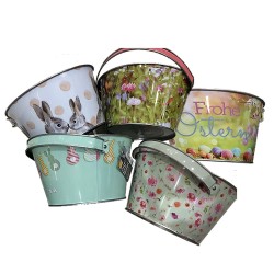 ΚΑΛΑΘΙ ΜΕΤΑΛΛΙΚΟ ΠΑΣΧΑΛΙΝΟ 20x11cm Bunny's 931869