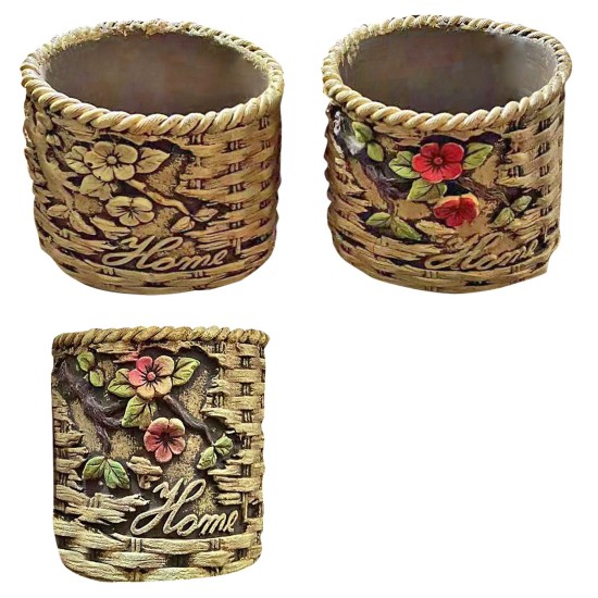 ΚΑΛΑΘΙ ΚΕΡΑΜΙΚΗ ΠΛΕΞΗ ΚΥΛΙΝΔΡΙΚΟ 11,5x10,5cm Bunny's 931902