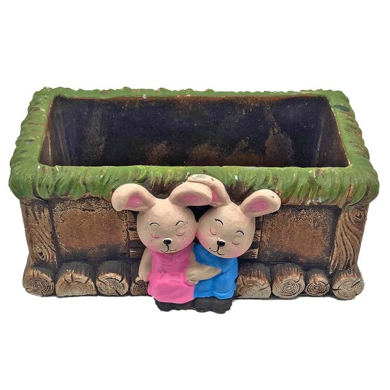 ΚΑΛΑΘΙ ΚΕΡΑΜΙΚΟ ΟΡΘΟΓΩΝΙΟ 2 ΛΑΓΟΙ 19x10,5x8cm Bunny's 931911