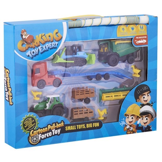 ΛΑΜΠΑΔΑ ΟΧΗΜΑΤΑ PULL BACK HAPPY FARM 39x29x6cm Bunny's 931966