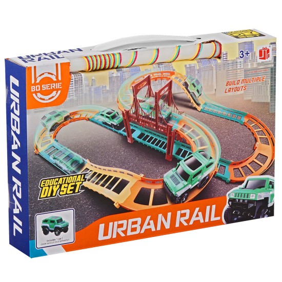 ΛΑΜΠΑΔΑ ΑΥΤΟΚΙΝΗΤΟΔΡΟΜΟΣ ΜΕ ΓΕΦΥΡΑ ΜΠΑΤΑΡΙΑΣ 34x23x6cm Bunny's 931968