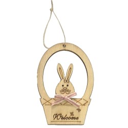 ΣΤΟΛΙΔΙ ΚΡΕΜΑΣΤΟ ΚΑΛΑΘΙ ΜΕ ΛΑΓΟ 10x6,5cm Bunny's 931987