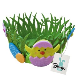 ΚΑΛΑΘΙ ΤΣΟΧΙΝΟ ΣΤΡΟΓΓΥΛΟ ΑΥΓΟ-ΠΟΥΛΑΚΙ Φ15x9cm Bunny's 931996