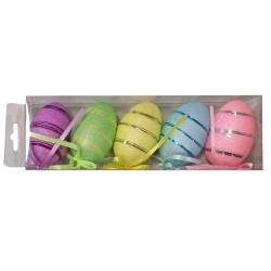 ΑΥΓΑ 5ΤΕΜ ΜΕ GLITTER 6cm Bunny's 931997