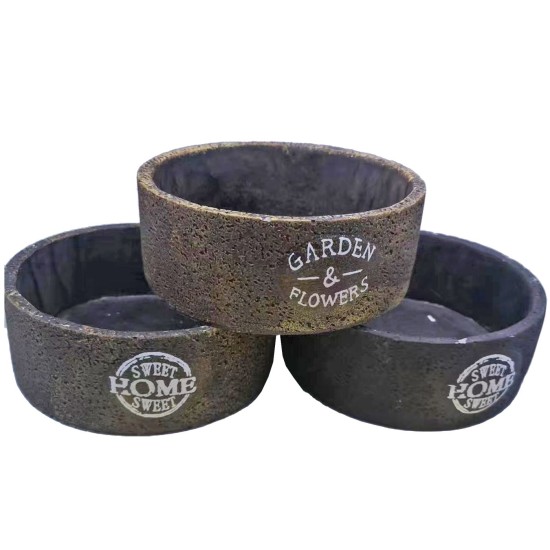 ΓΛΑΣΤΡΑΚΙ ΚΑΣΠΩ ΚΕΡΑΜΙΚΟ GARDEN FLOWERS Φ16x6cm Bunny's 932018