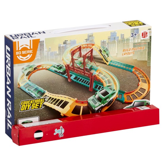 ΛΑΜΠΑΔΑ ΑΥΤΟΚΙΝΗΤΟΔΡΟΜΟΣ ΜΕ ΓΕΦΥΡΑ ΜΠΑΤΑΡΙΑΣ 34x23x6cm Bunny's 932036