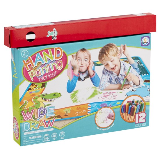 ΛΑΜΠΑΔΑ ΠΑΙΔΙΚΗ ΖΩΓΡΑΦΙΚΗ 80x80cm & 12 ΧΡΩΜΑΤΑ 32x27x4cm Bunny's 932037