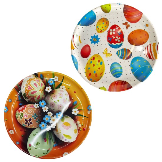 ΔΙΣΚΟΣ ΣΤΡΟΓΓΥΛΟΣ ΠΑΣΧΑΛΙΝΟΣ ΠΛΑΣΤΙΚΟΣ Φ22cm Bunny's 932049