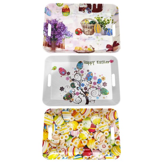 ΔΙΣΚΟΣ ΣΕΡΒΙΡΙΣΜΑΤΟΣ ΠΑΣΧΑΛΙΝΟΣ ΜΕ ΛΑΒΕΣ 33,5x23x3cm Bunny's 932050