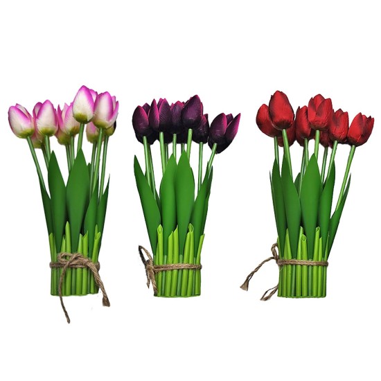 ΓΛΑΣΤΡΑΚΙ ΜΕ ΤΟΥΛΙΠΕΣ 26x6cm Bunny's 932071