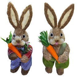 ΛΑΓΟΣ ΨΑΘΙΝΟΣ ΜΕ ΚΑΡΟΤΑ 33x14cm Bunny's 932092