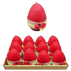 Κερί Αυγό με Πασχαλίτσα 9cm Bunny's 932159