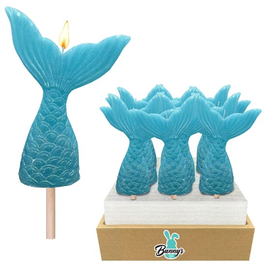 Κερί Ουρά Γοργόνας σε Στικ 10x7cm (H:20cm) Bunny's 932163