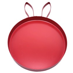 Δίσκος Μεταλλικός με Αυτάκια Λαγού φ25cm Φ25x35,5x2cm Bunny's 932175