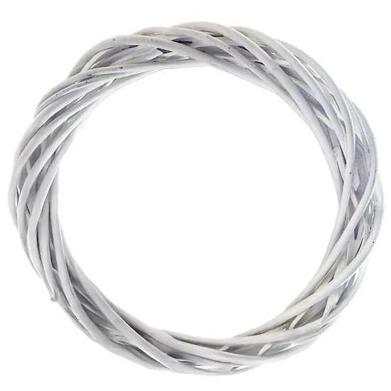 Στεφάνι Πλεκτό Φυσικό Λευκό ø30cm Bunny's 932308