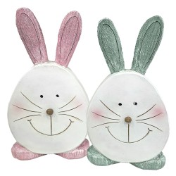 Λαγός Διακοσμητικός Επιτραπέζιος Polyresin 25x15x6cm Bunny's 932321