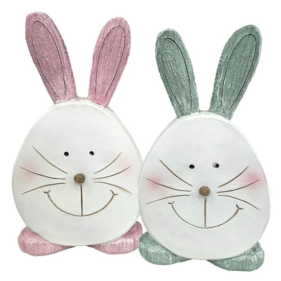 Λαγός Διακοσμητικός Επιτραπέζιος Polyresin 25x15x6cm Bunny's 932321