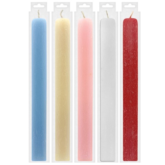 Λαμπάδα Πλακέ Αρωματική Χρωματιστή Μασιφ Ξυστή 30x3cm Bunny's 932337