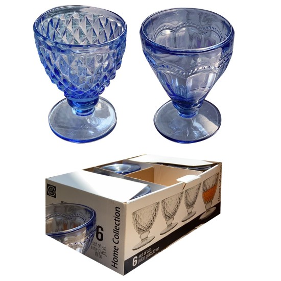 Μπωλ Κολωνάτα Χρωματιστά 6τεμ 13x9cm   220ml Homie 1001952