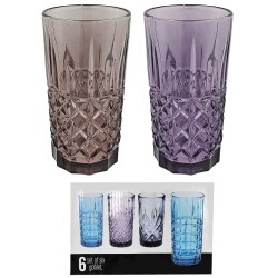 ΠΟΤΗΡΙΑ ΣΩΛΗΝΑ ΜΕ ΧΡΩΜΑ 6ΤΕΜ 15x7,5cm 420mL Homie 1001953