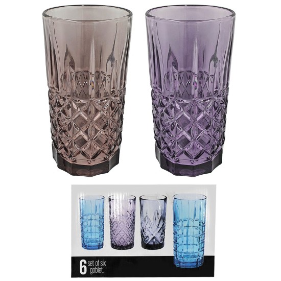 ΠΟΤΗΡΙΑ ΣΩΛΗΝΑ ΜΕ ΧΡΩΜΑ 6ΤΕΜ 15x7,5cm 420mL Homie 1001953