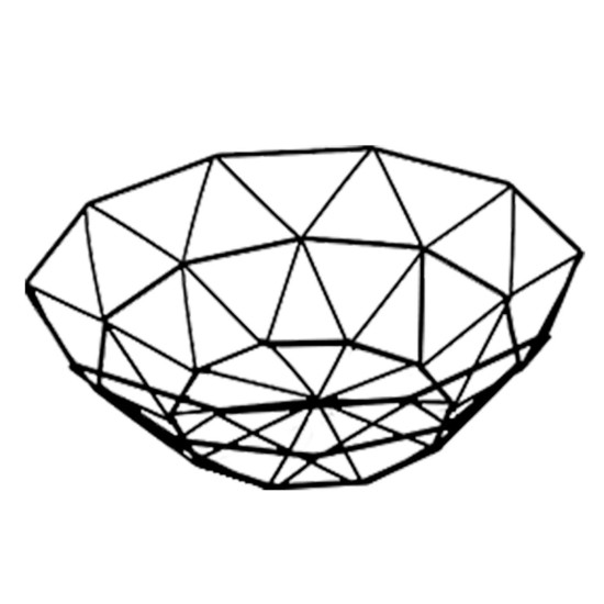 ΚΑΛΑΘΙ ΜΕΤΑΛΛΙΚΟ ΒΑΘΥ 27x25,5x9cm Homie 1002071