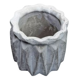 Κασπώ Κεραμικό Γκρι Κυλινδρικό 9,5x9,5cm Homie 1011133