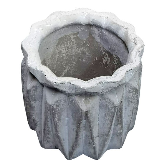 Κασπώ Κεραμικό Γκρι Κυλινδρικό 9,5x9,5cm Homie 1011133