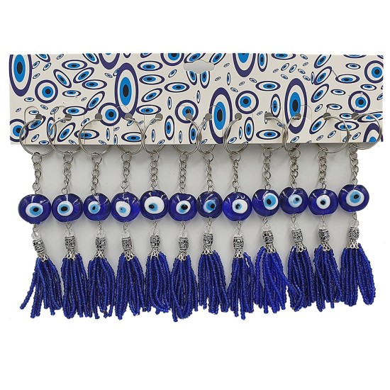 Μπρελόκ Μάτια Γυάλινα-Κρόσια Φ2,2cm Y:14cm Homie 116364