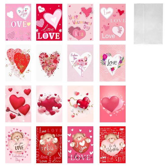 ΚΑΡΤΑ ΕΥΧΕΤΗΡΙΑ ΜΕ ΚΑΡΔΙΕΣ 23,5x17cm Carnavalista 232341