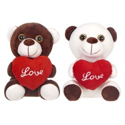 ΑΡΚΟΥΔΑΚΙ ΛΟΥΤΡΙΝΟ ΜΕ ΚΑΡΔΙΑ LOVE 20cm ToyMarkt 99404
