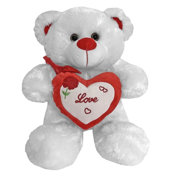 ΑΡΚΟΥΔΑΚΙ ΛΕΥΚΟ ΜΕ ΚΑΡΔΙΑ 26cm ToyMarkt 99480 ΑΡΚΟΥΔΑΚΙ ΛΕΥΚΟ ΜΕ ΚΑΡΔΙΑ 26cm ToyMarkt 99480
