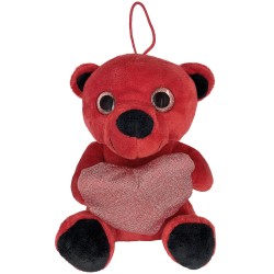ΑΡΚΟΥΔΑΚΙ ΛΟΥΤΡΙΝΟ ΚΟΚΚΙΝΟ LOVE 20cm ToyMarkt 99500